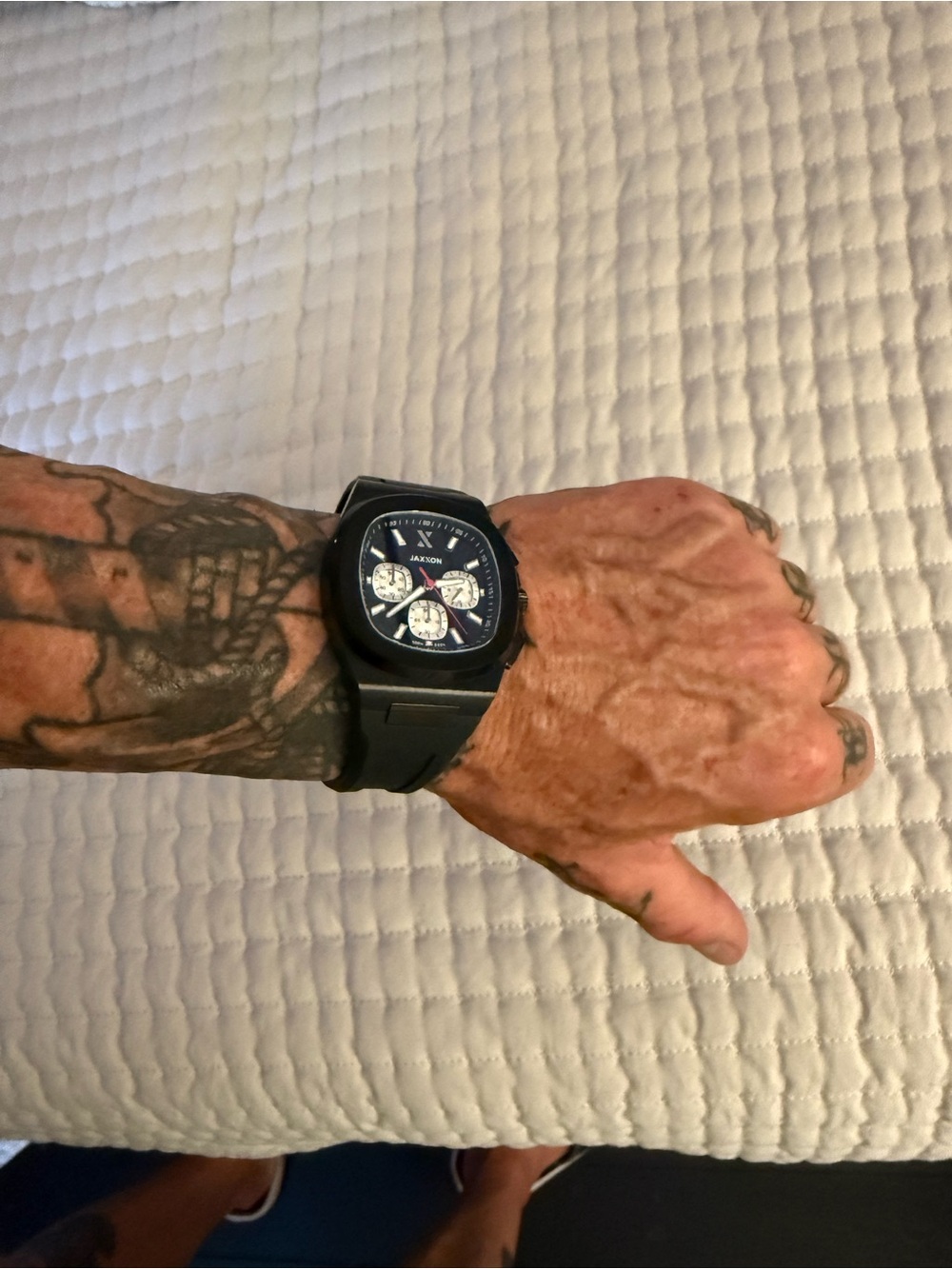 Jaxxon Men's Black Chronograph Sport Watch - Picture 2 of 5